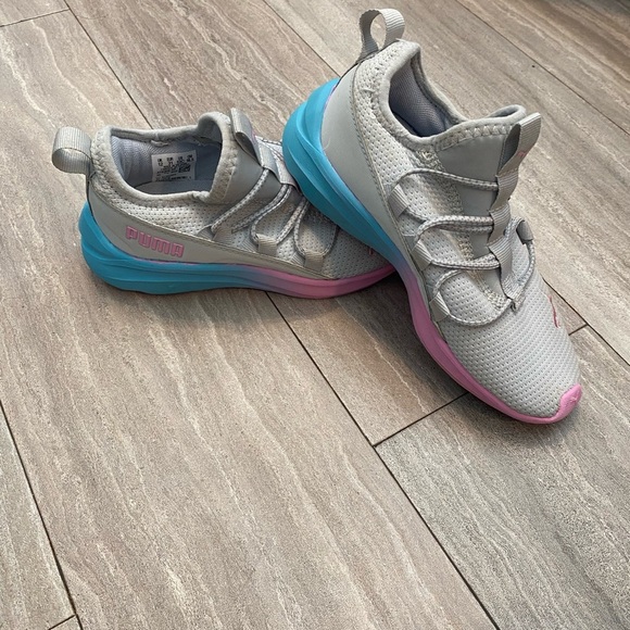 PUMA One4all Fade Slip On  Toddler Girls Grey Sneakers Casual Shoes 13 C - Picture 1 of 9